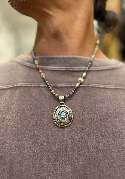 Nasngwam.×Bright "TAOS" 血赤サンゴネックレス 48cm