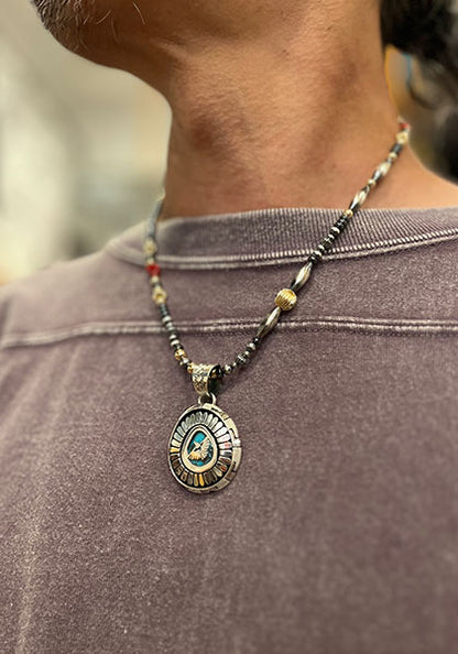 Nasngwam.×Bright "TAOS" 血赤サンゴネックレス 48cm