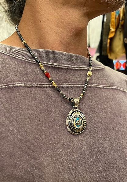 Nasngwam.×Bright "TAOS" 血赤サンゴネックレス 48cm