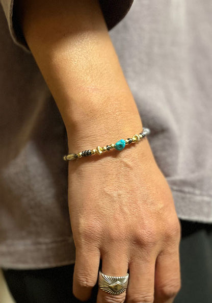 Nasngwam.×Bright TAOS bracelet Turquoise 19cm