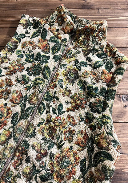 VOO ヴォー | FLOWER FLEECE VEST カラー:BEIGE