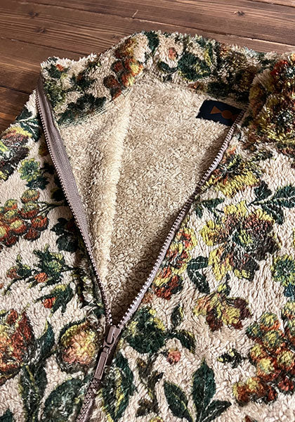 VOO ヴォー | FLOWER FLEECE VEST カラー:BEIGE