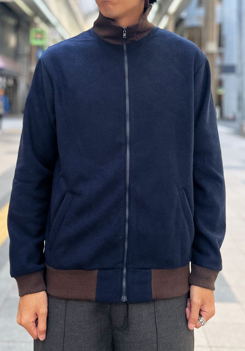 GREEN CLOTHING グリーンクロージング STAND JACKET｜フリーススタンドジャケット [NAVY]