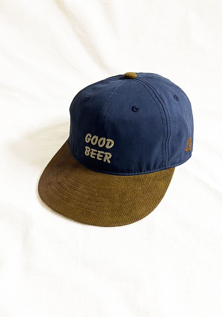 TACOMA FUJI RECORDS  | GOOD BEER CAP designed by Jerry UKAI [BLUE X BROWN]