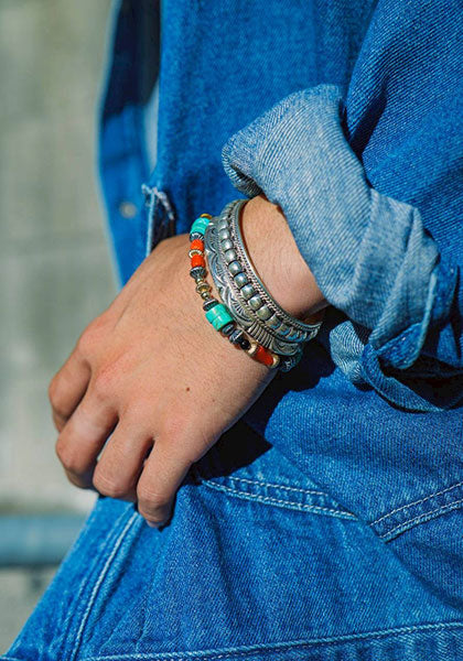 Nasngwam.×Bright Special bracelet Turquoise Mix 19cm