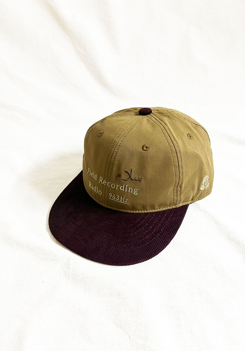 TACOMA FUJI RECORDS  |  FIELD RECORDING RADIO CAP designed by Noriteru Minezaki [BROWN x BURGUNDY]