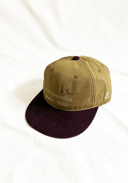 TACOMA FUJI RECORDS  |  FIELD RECORDING RADIO CAP designed by Noriteru Minezaki [BROWN x BURGUNDY]