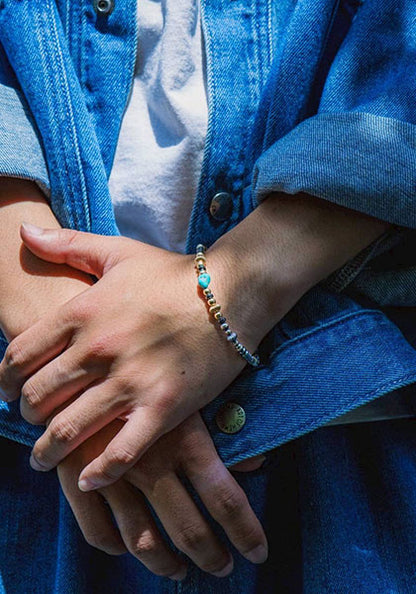 Nasngwam.×Bright TAOS bracelet Turquoise 19cm