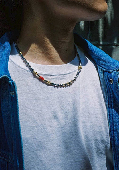 Nasngwam.×Bright "TAOS" 血赤サンゴネックレス 48cm