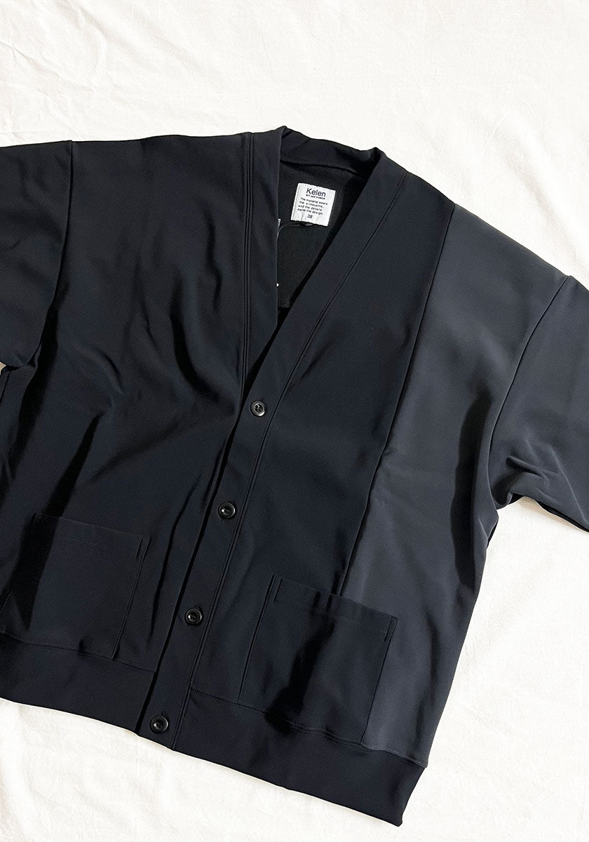 KELEN ケレン |  FLEECE LINING CARDIGAN / カーディガン [BLACK]