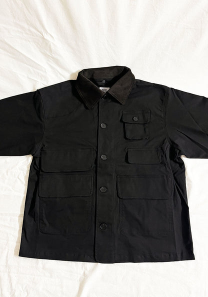 KELEN ケレン | LAYERED COLLAR HUNTING JACKET / ワークジャケット [BLACK]