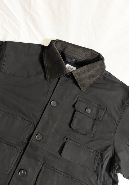 KELEN ケレン | LAYERED COLLAR HUNTING JACKET / ワークジャケット [BLACK]