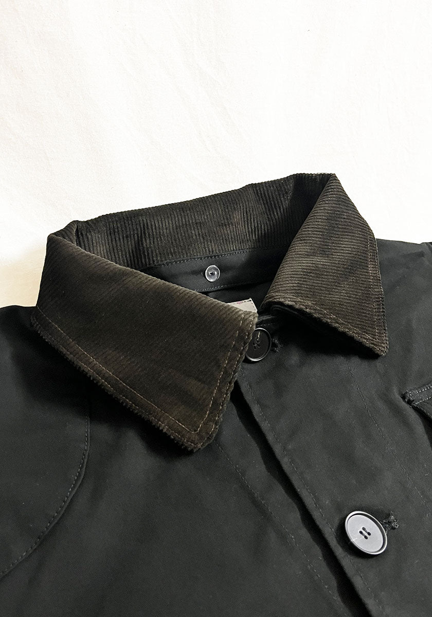 KELEN ケレン | LAYERED COLLAR HUNTING JACKET / ワークジャケット [BLACK]