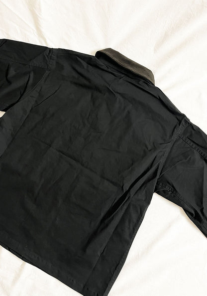KELEN ケレン | LAYERED COLLAR HUNTING JACKET / ワークジャケット [BLACK]