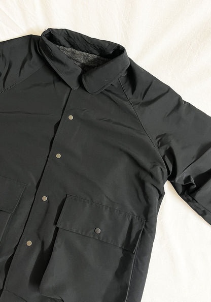 KELEN ケレン | REVERSIBLE CHECK COAT / リバーシブルチェックコート [CHARCOAL]