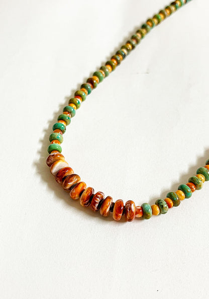 Indian Jewelry (インディアン ジュエリー) ROBERT CORIZ SANTO DOMINGO SHELL NECKLACE 60cm