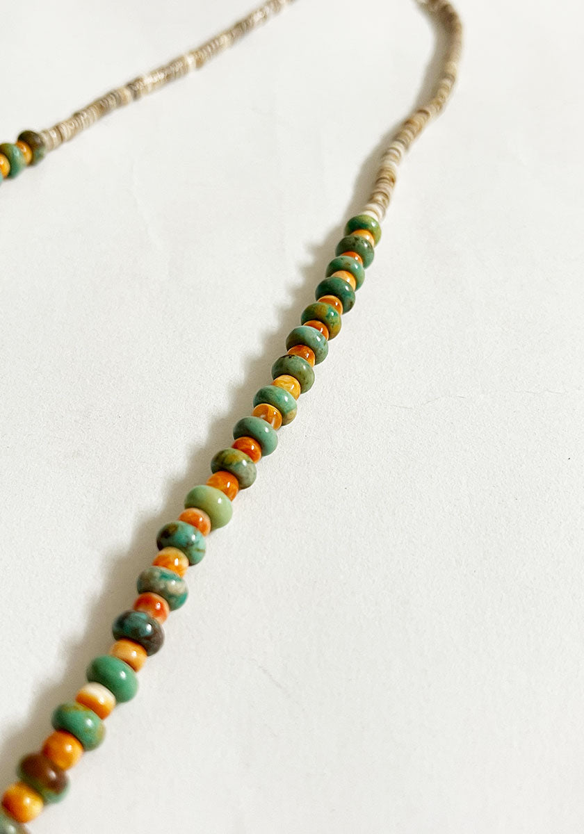 Indian Jewelry (インディアン ジュエリー) ROBERT CORIZ SANTO DOMINGO SHELL NECKLACE 60cm