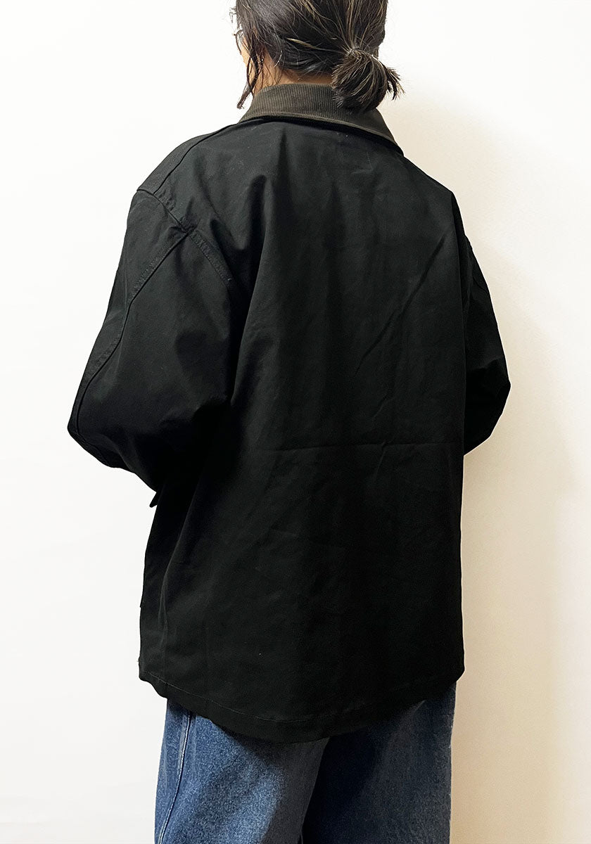 KELEN ケレン | LAYERED COLLAR HUNTING JACKET / ワークジャケット [BLACK]