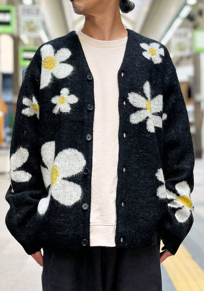 TOWNCRAFT タウンクラフト | MOHAIR SHAGGY JACQUARD CARDIGAN [DAISY]