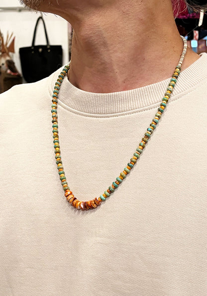 Indian Jewelry (インディアン ジュエリー) ROBERT CORIZ SANTO DOMINGO SHELL NECKLACE 60cm