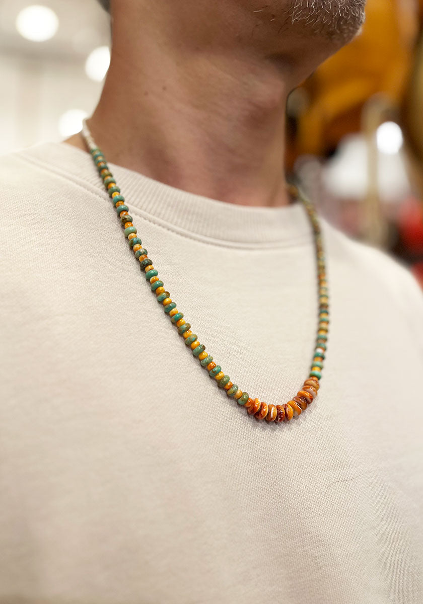 Indian Jewelry (インディアン ジュエリー) ROBERT CORIZ SANTO DOMINGO SHELL NECKLACE 60cm