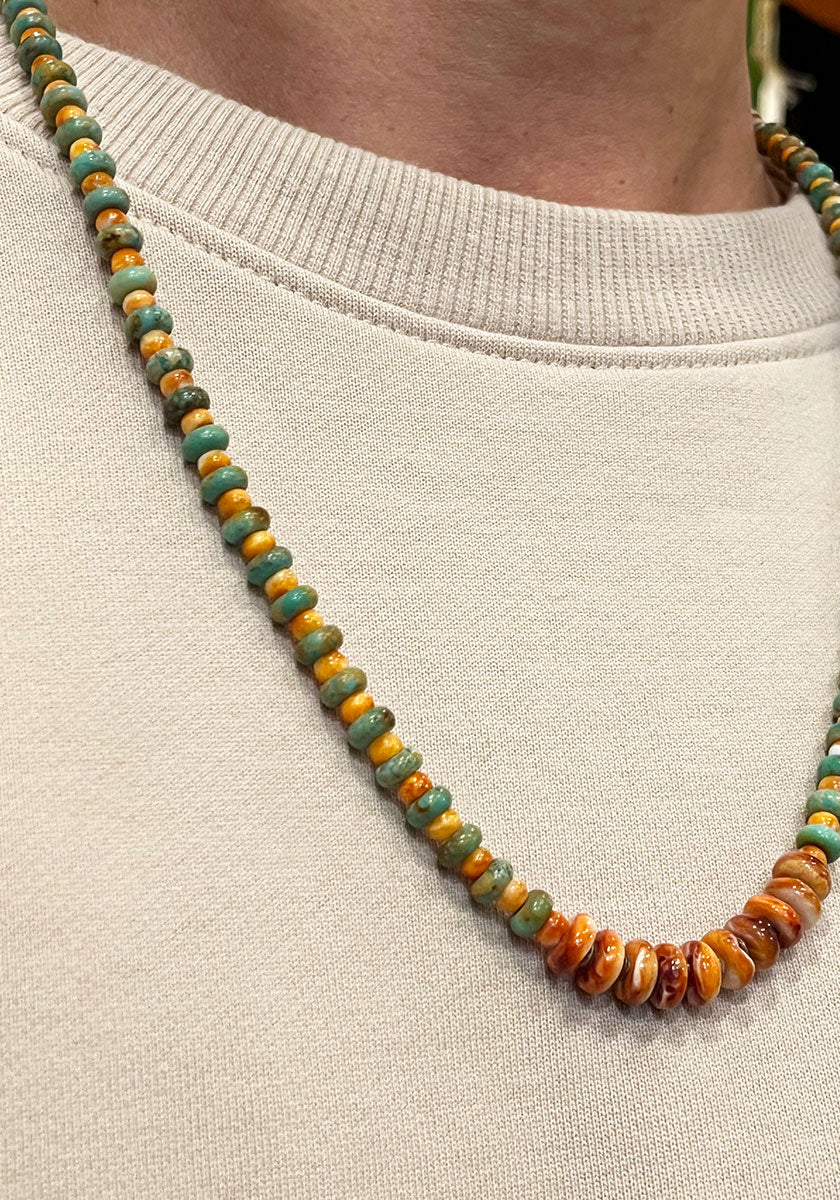 Indian Jewelry (インディアン ジュエリー) ROBERT CORIZ SANTO DOMINGO SHELL NECKLACE 60cm