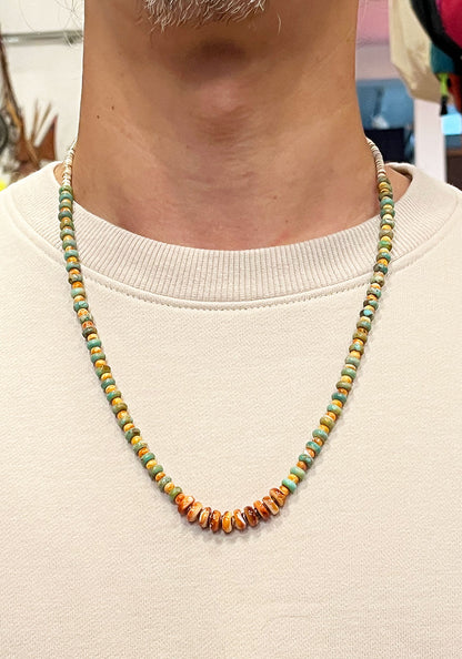 Indian Jewelry (インディアン ジュエリー) ROBERT CORIZ SANTO DOMINGO SHELL NECKLACE 60cm