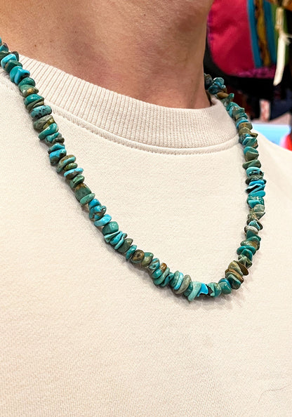 Indian Jewelry (インディアン ジュエリー) TURQUOISE NECKLACE SHARON GARCIA 58cm
