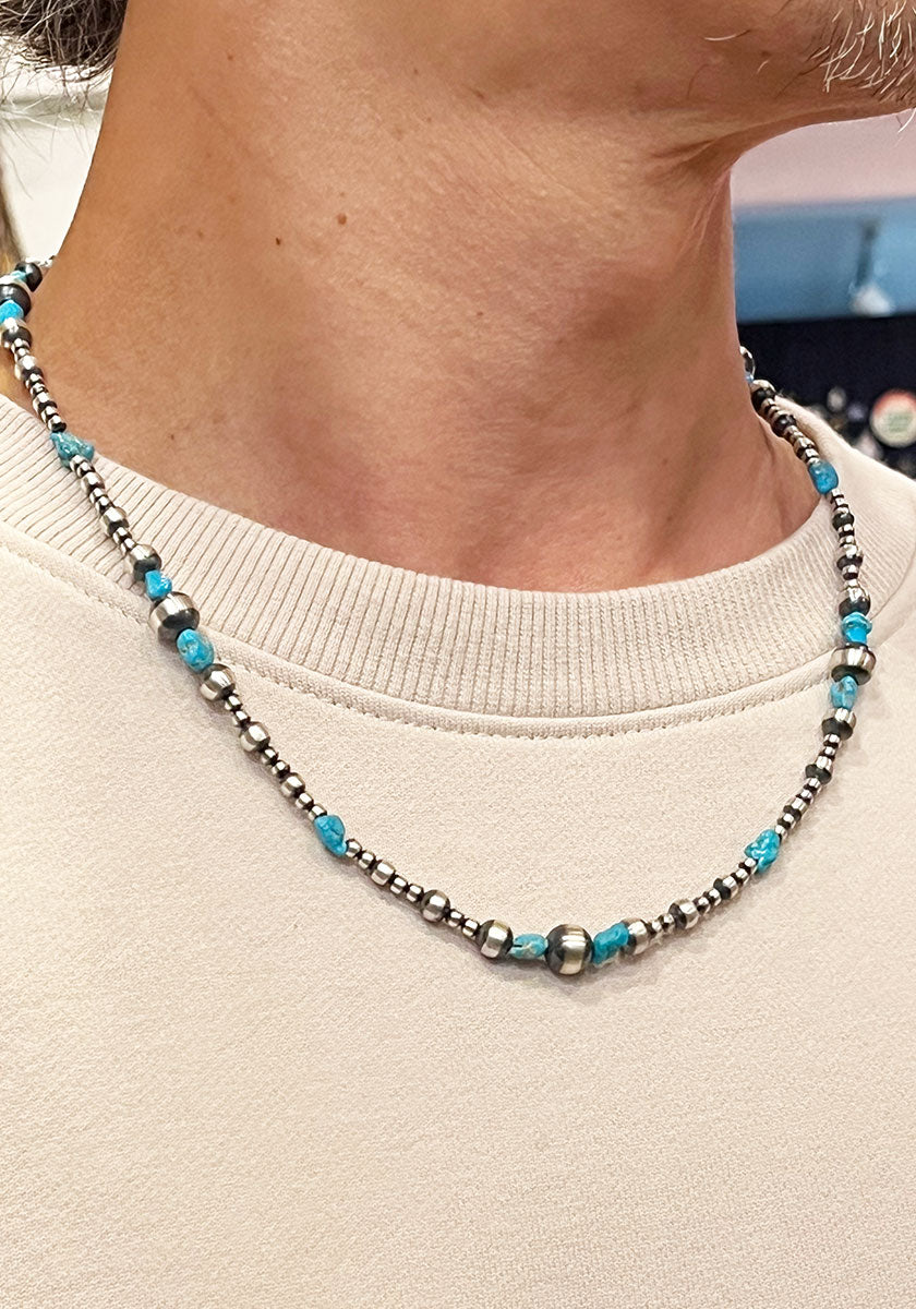 Indian Jewelry (インディアン ジュエリー) MIX BEADS ネックレス 50cm