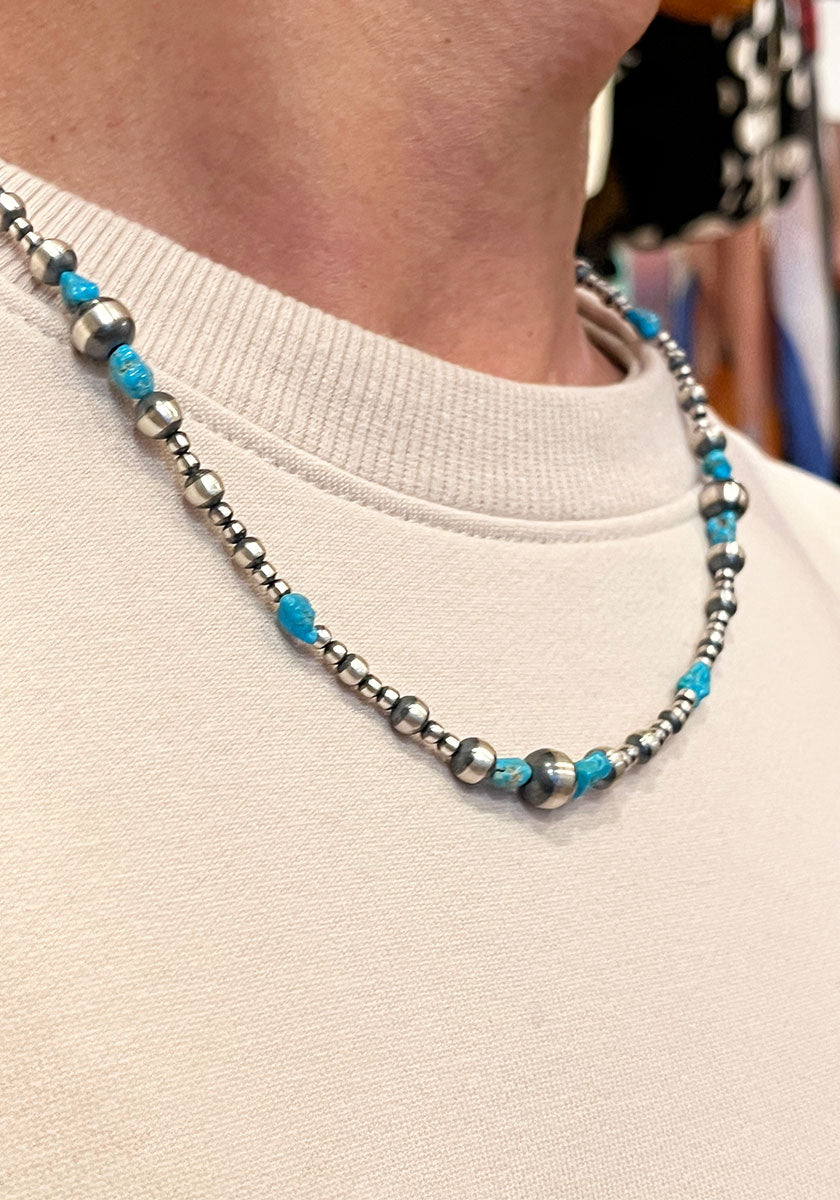 Indian Jewelry (インディアン ジュエリー) MIX BEADS ネックレス 50cm