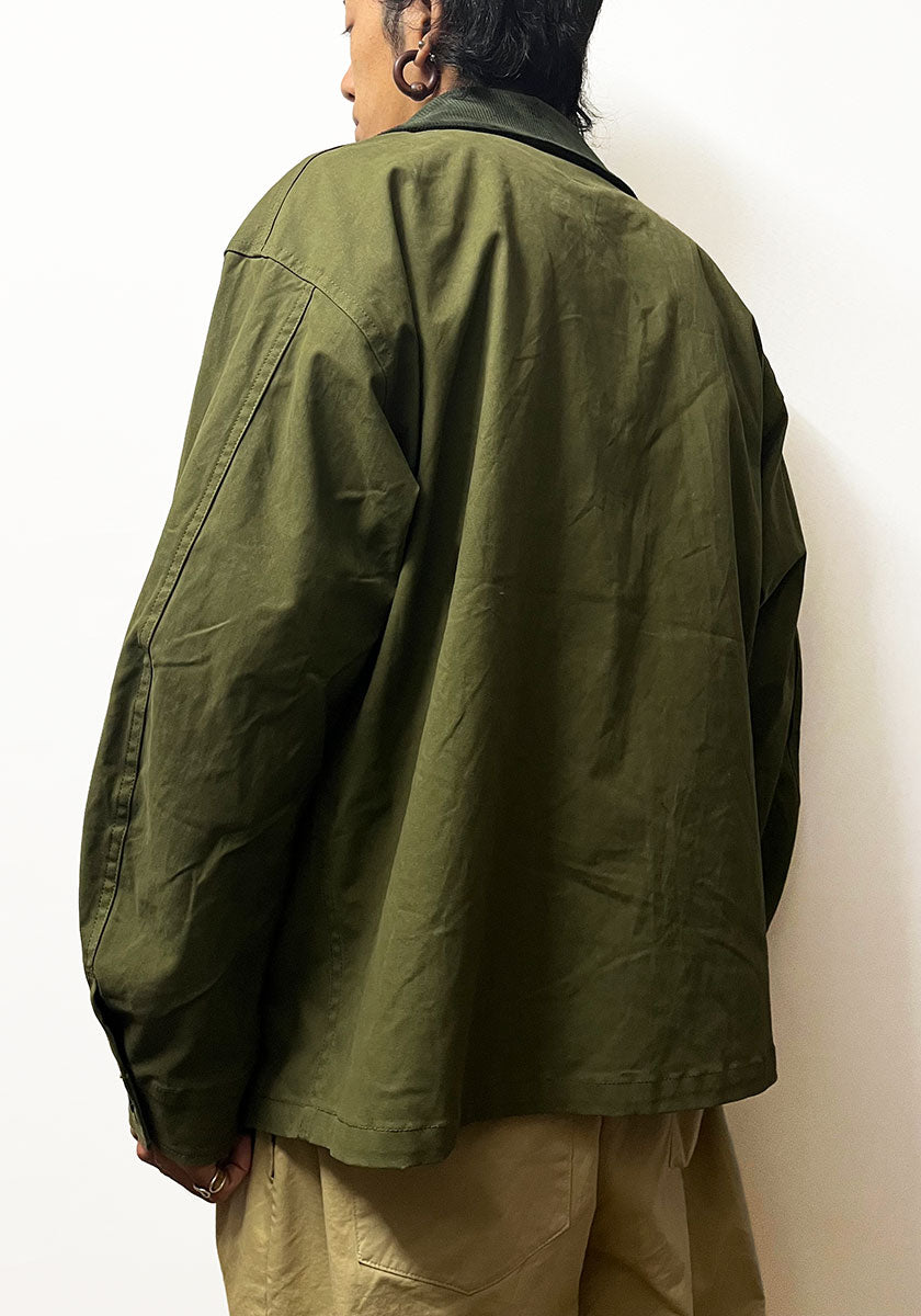 KELEN ケレン | LAYERED COLLAR HUNTING JACKET / ワークジャケット [OLIVE]