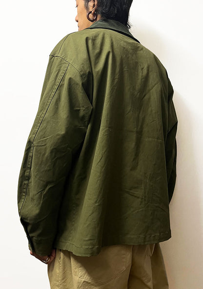 KELEN ケレン | LAYERED COLLAR HUNTING JACKET / ワークジャケット [OLIVE]