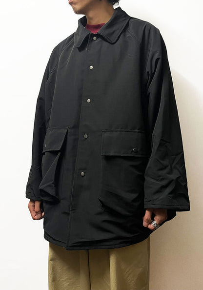 KELEN ケレン | REVERSIBLE CHECK COAT / リバーシブルチェックコート [CHARCOAL]