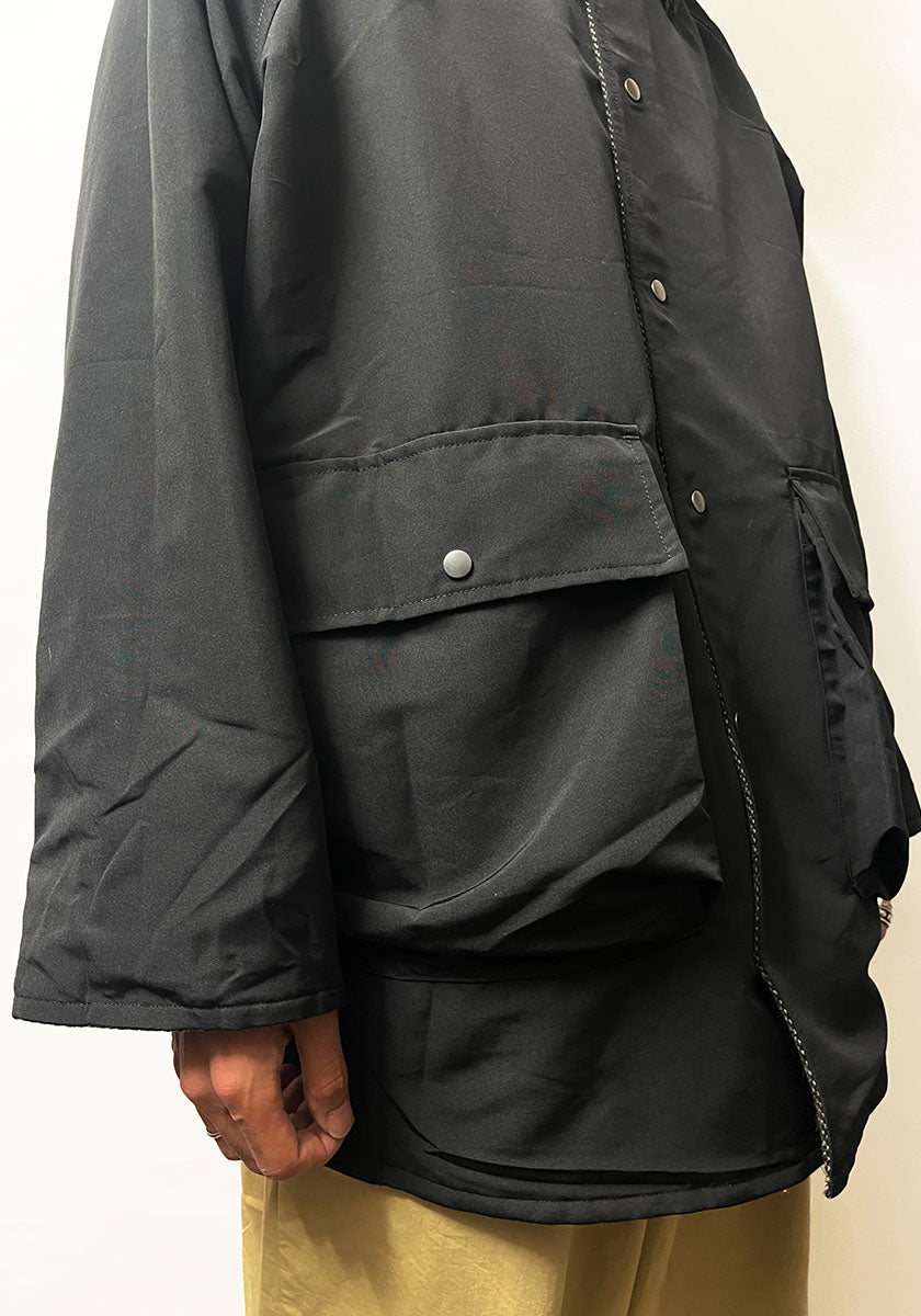 KELEN ケレン | REVERSIBLE CHECK COAT / リバーシブルチェックコート [CHARCOAL]