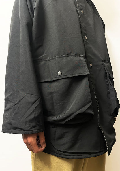 KELEN ケレン | REVERSIBLE CHECK COAT / リバーシブルチェックコート [CHARCOAL]
