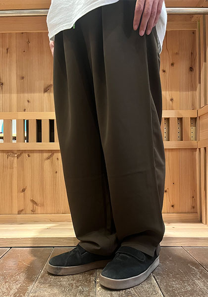 VOIRY ヴォイリー | SCHOOL PANTS カラー:DARKBROWN