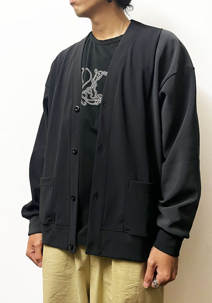 KELEN ケレン |  FLEECE LINING CARDIGAN / カーディガン [BLACK]