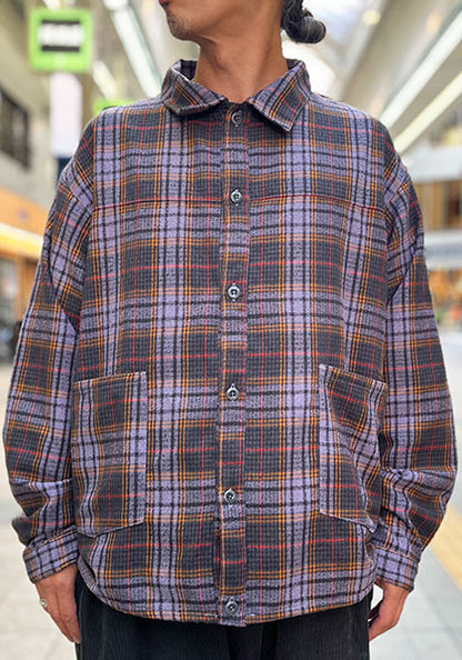 Nasngwam ナスングワム | LIVE CHECK JACKET カラー:PURPLE