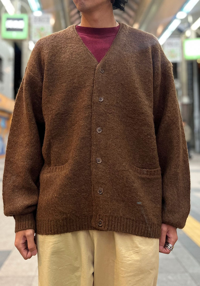 TOWNCRAFT タウンクラフト | MOHAIR SHAGGY CARDIGAN [BROWN]