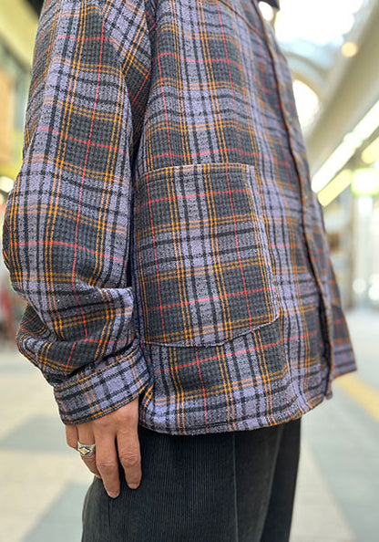 Nasngwam ナスングワム | LIVE CHECK JACKET カラー:PURPLE