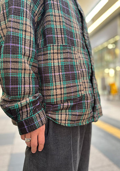 Nasngwam（ナスングワム） | LIVE CHECK JACKET カラー:GREEN