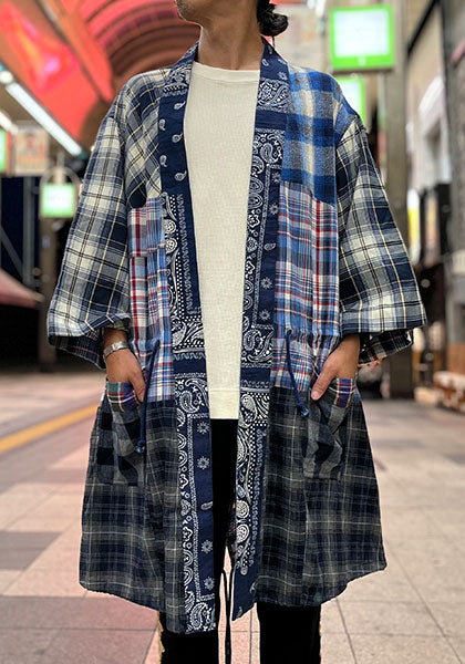 Nasngwam ナスングワム | ZEN BANDANA COAT カラー:BLUE