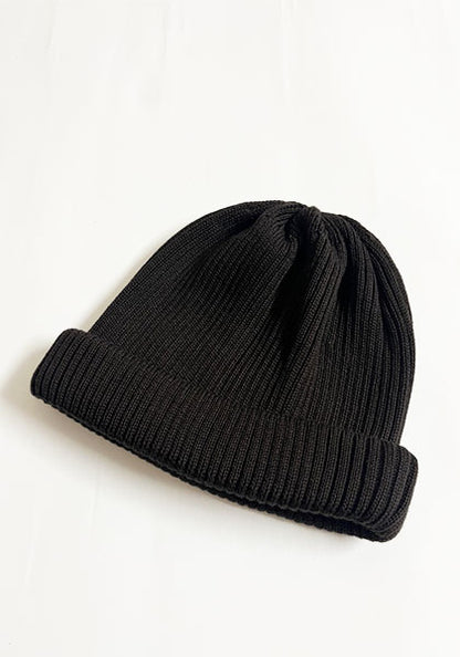 ROTOTO ロトト | COTTON ROLL UP BEANIE カラー : D.BROWN