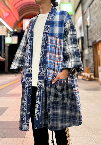 Nasngwam ナスングワム | ZEN BANDANA COAT カラー:BLUE