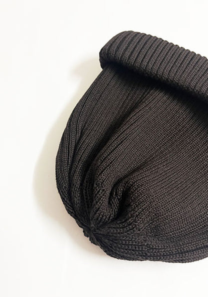 ROTOTO ロトト | COTTON ROLL UP BEANIE カラー : D.BROWN