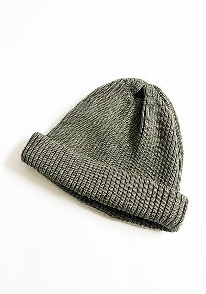 ROTOTO ロトト | COTTON ROLL UP BEANIE カラー : SAGE