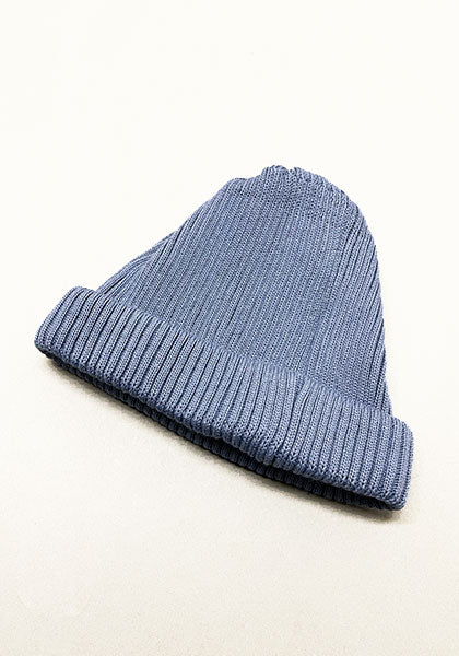 ROTOTO | COTTON ROLL UP BEANIE Color: L.BLUE