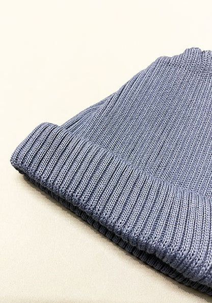 ROTOTO | COTTON ROLL UP BEANIE Color: L.BLUE