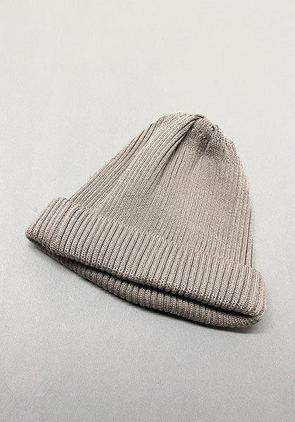 ROTOTO | COTTON ROLL UP BEANIE Color: GRAYGE