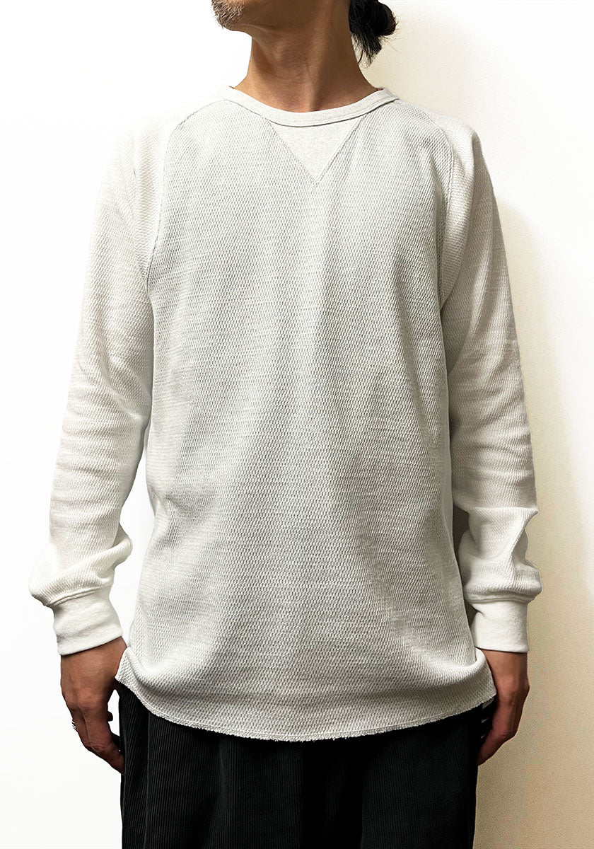 IMPRESTORE インプレストア Honeycomb Thermal Freedom L/S Tee [GRAY×WHITE]
